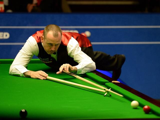 Twice former world champion Mark Williams in action